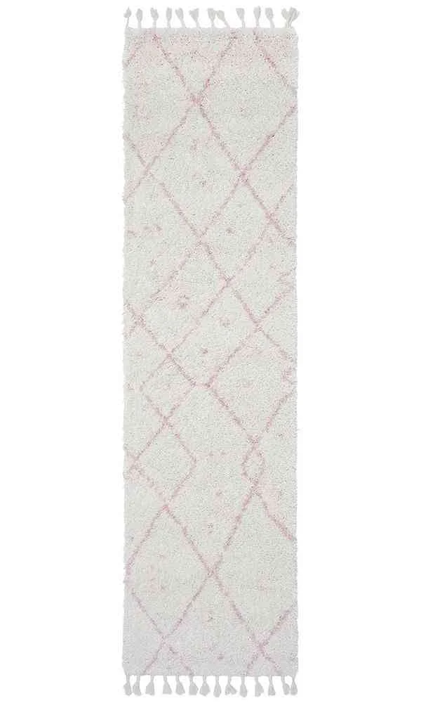Saffron 44 Pink Runner by Rug Culture - 300X80CM - RUNNER