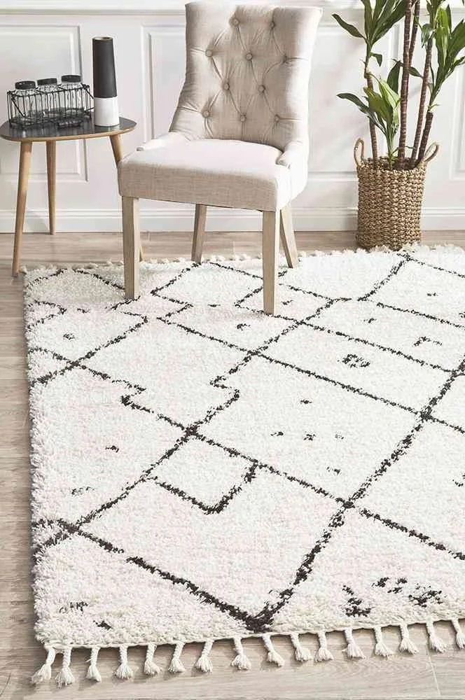 Saffron 44 White By Rug Culture - 400X80CM - RUNNER