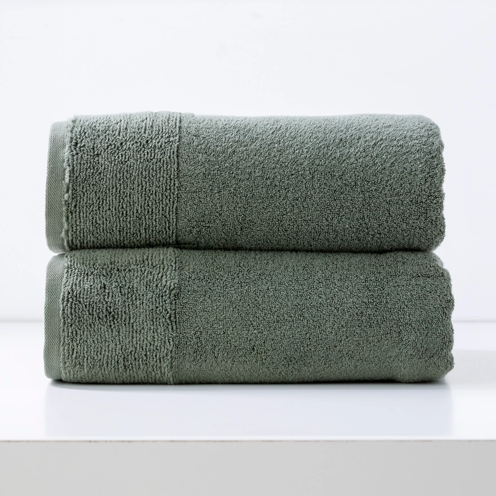 Aireys 650 GSM Zero Twist 2 Pack Agave Bath Sheet by Renee Taylor