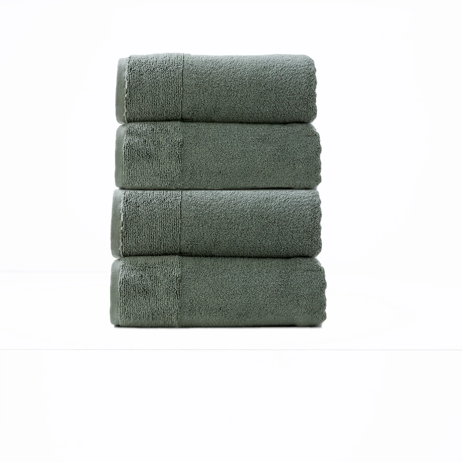 Aireys 650 GSM Zero Twist 4 Piece Agave Bath Towel by Renee Taylor