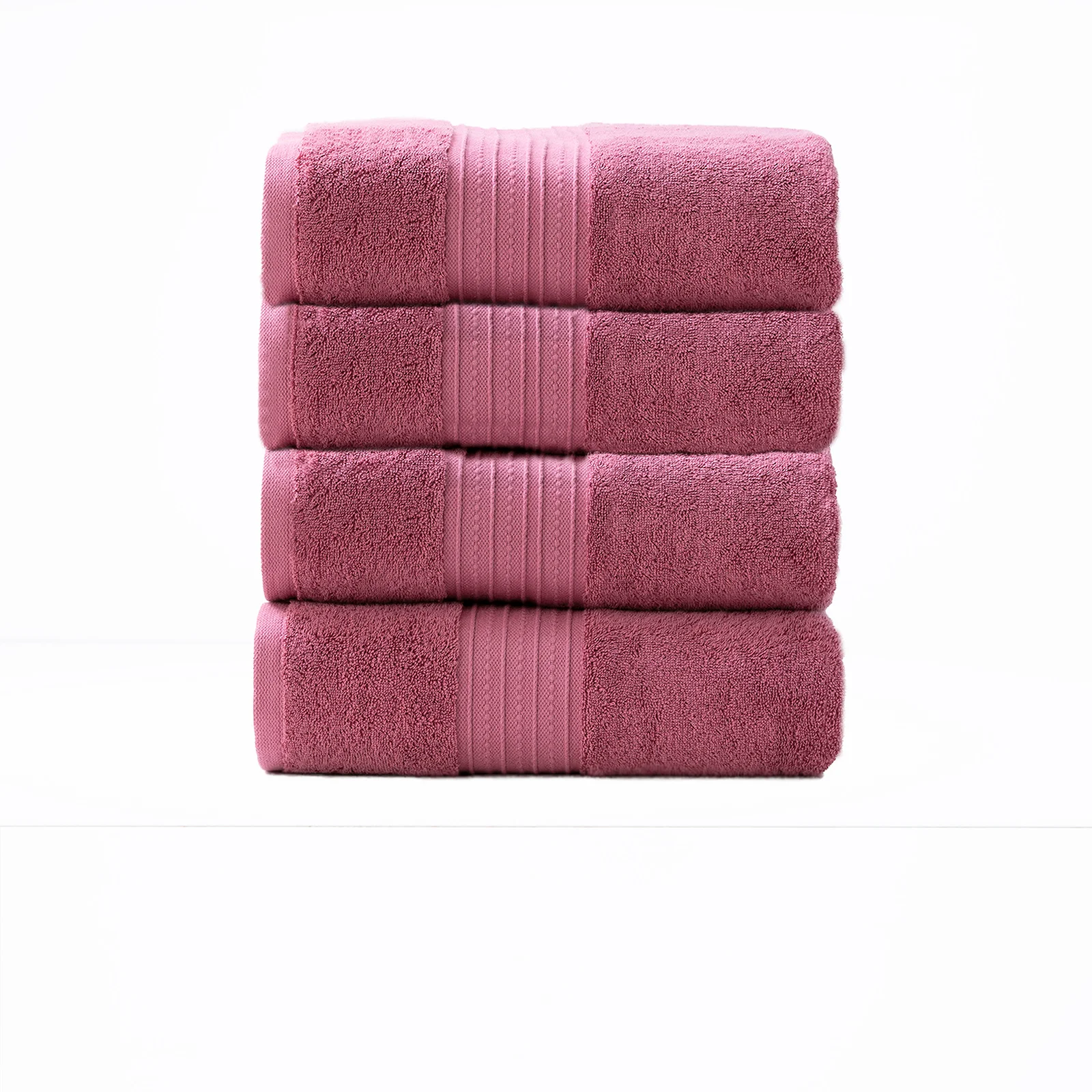Brentwood 650 GSM Low Twist 4 Piece Bath Rosebud Towel by Renee Taylor