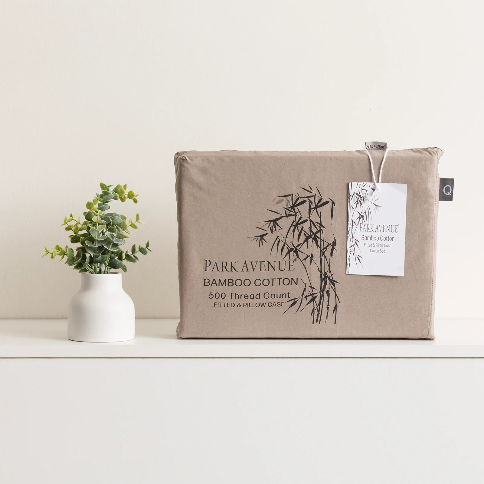 Bamboo Cotton 500 Thread Count Pewter Combo Set by Park Avenue King Single