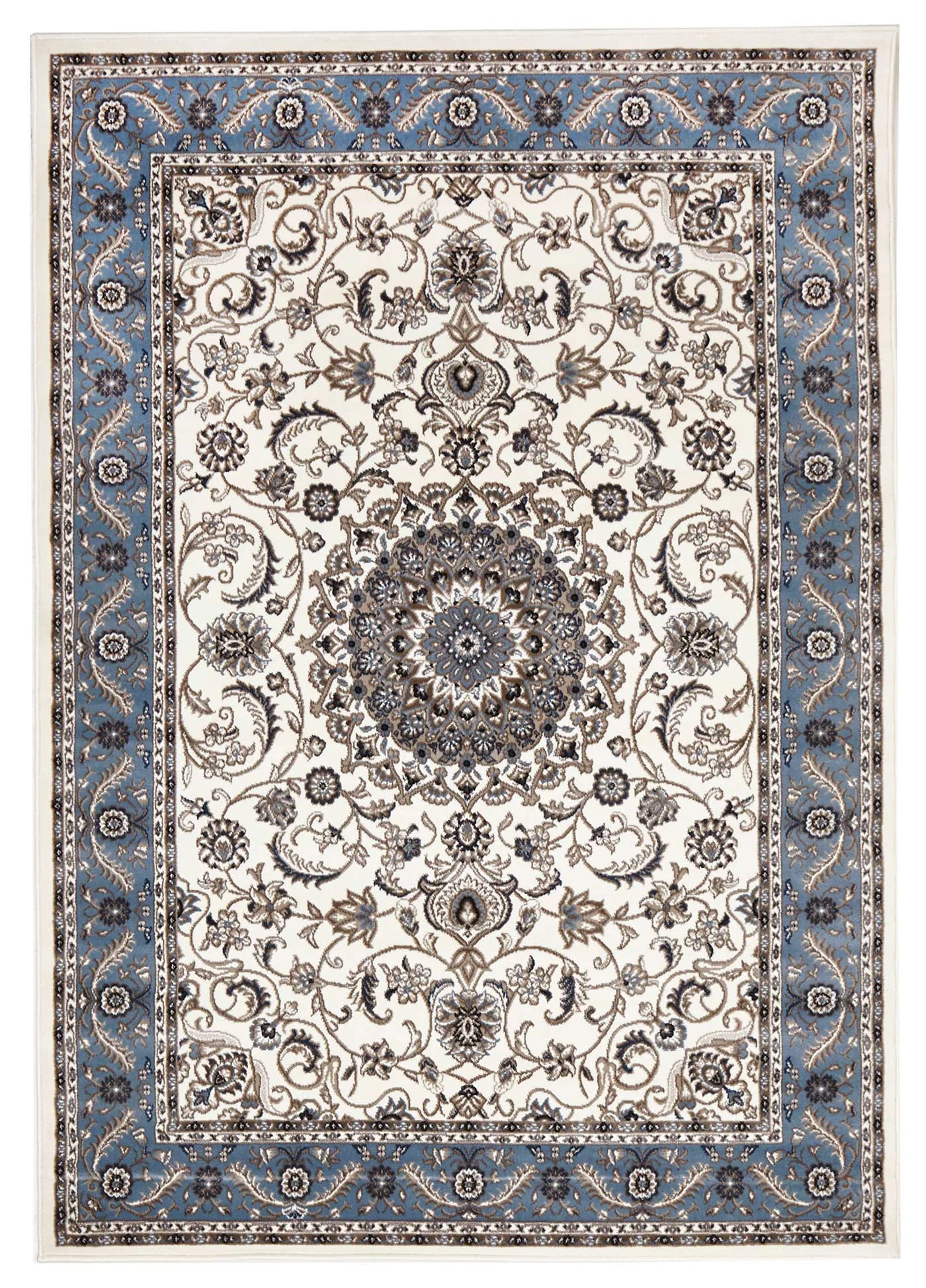 Sydney 9 White Blue Rug by Rug Culture - 400X300CM - RECTANGLE