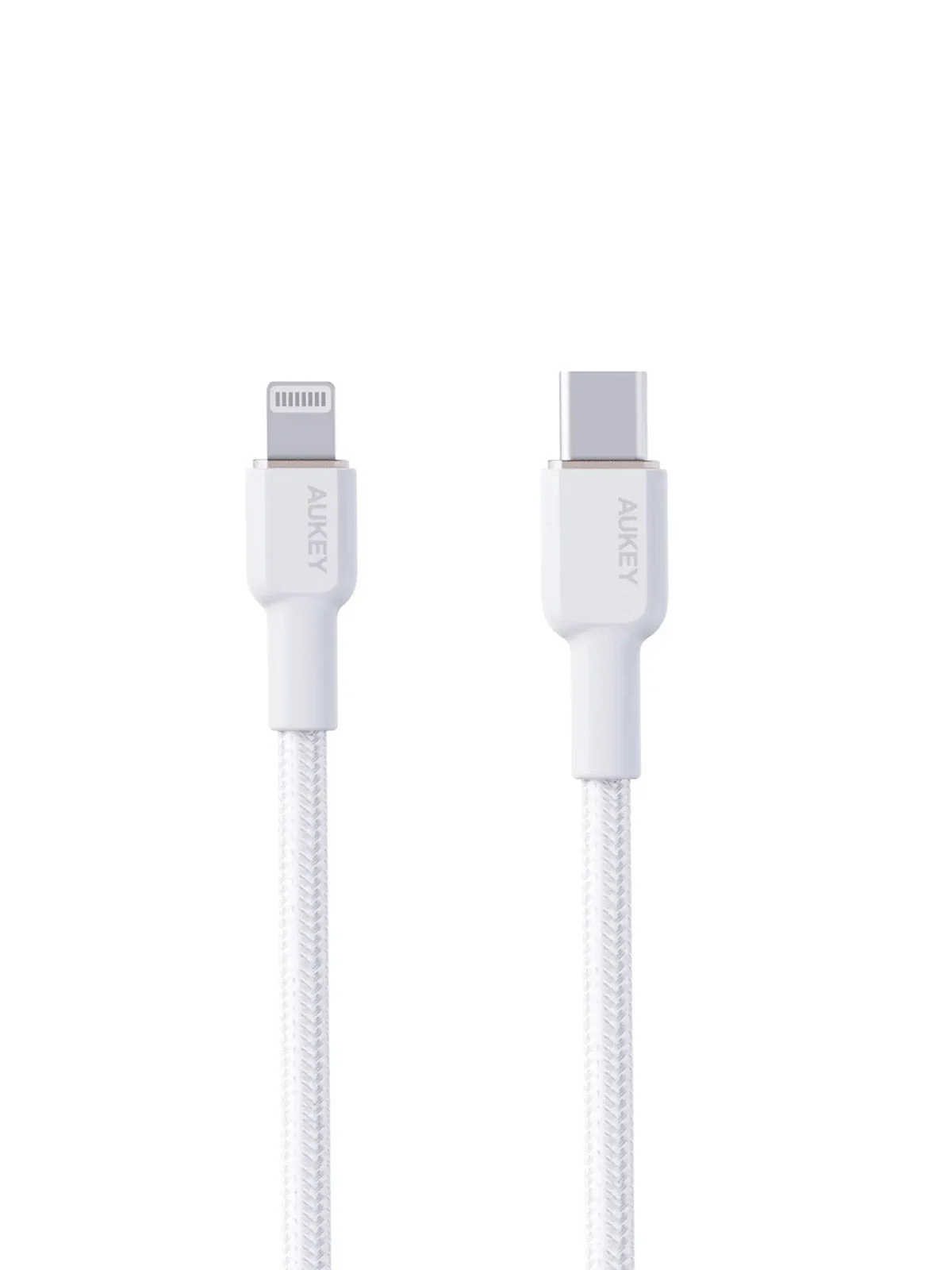 Aukey Circlet CL 1m Aramid Fiber Core USB-C TO Lightning White (CB-KCL1)