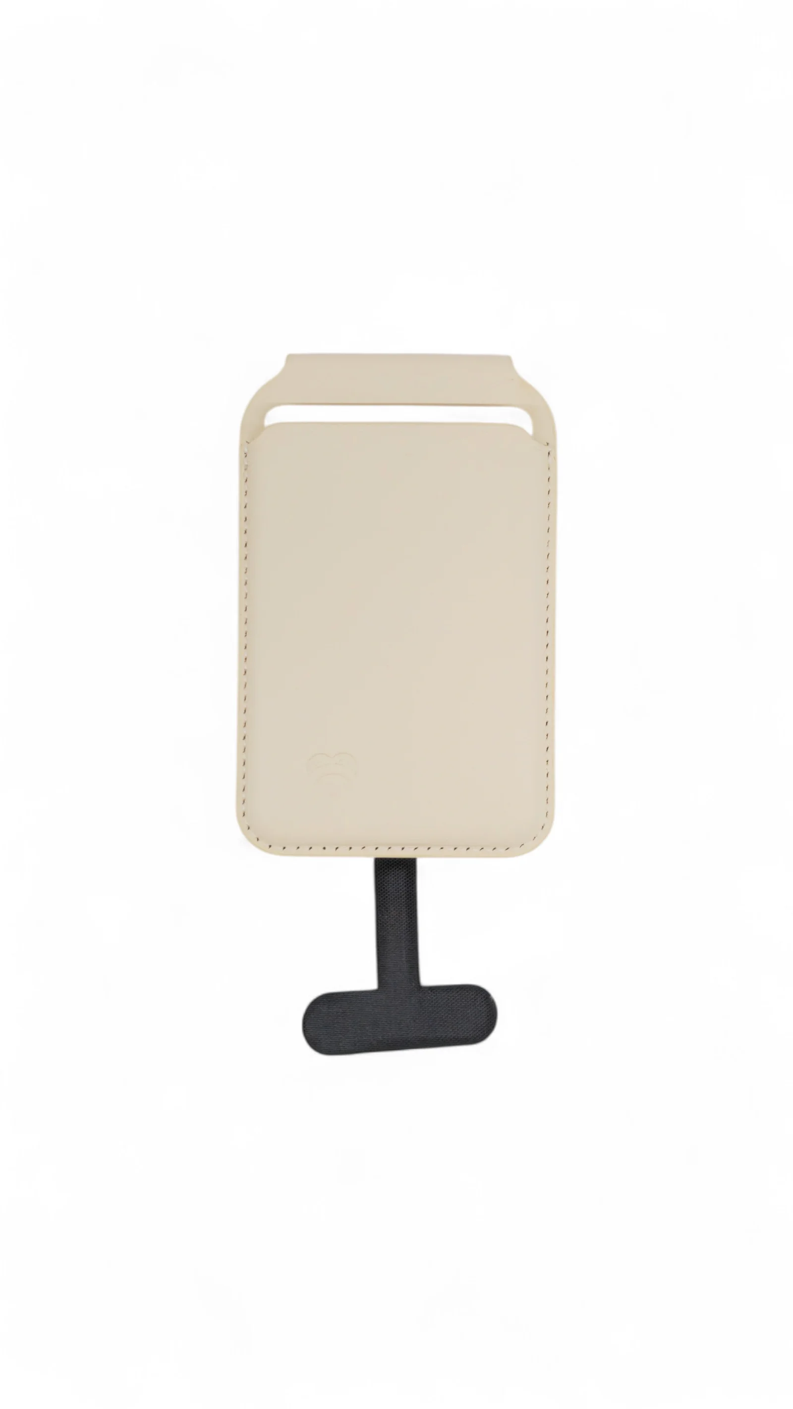 Lovefone Genuine Crafted Leather Standing Wallet with Magsafe - Cream