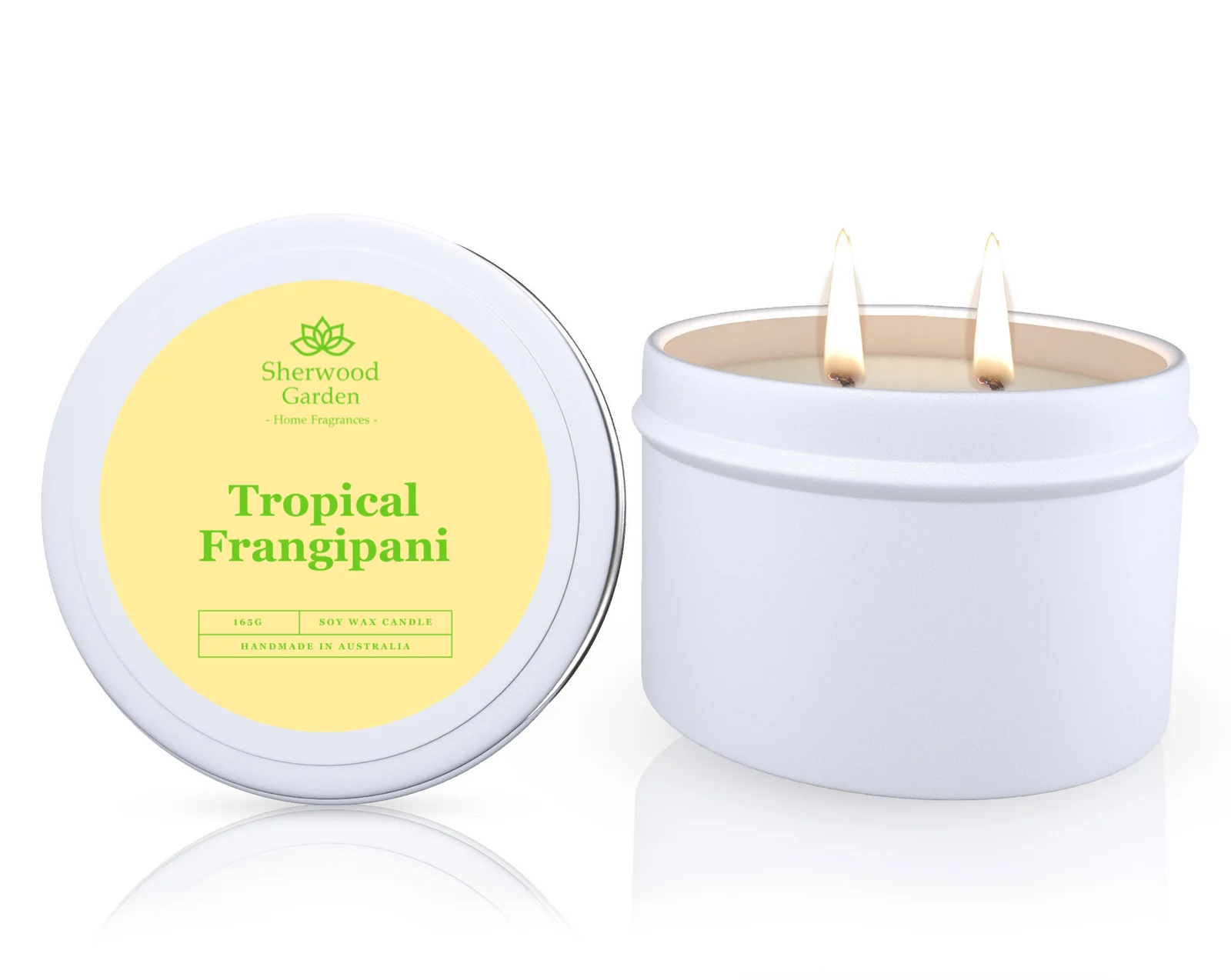 Tropical Frangipani Soy Candle Tin 165g