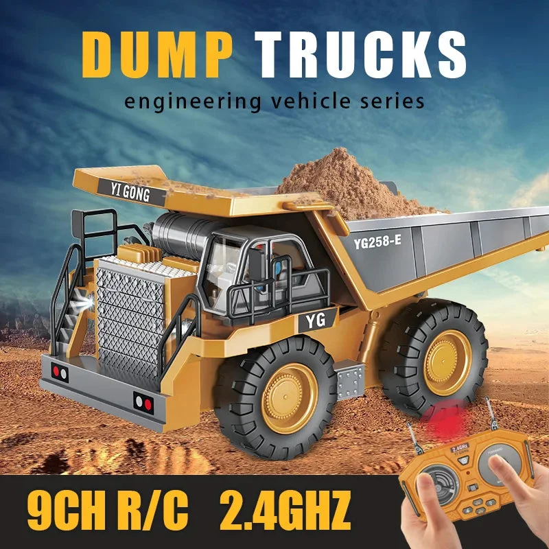 Rc Alloy Dump Truck Engineering Vehicle For Boys