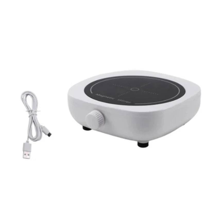 Mini Magnetic Stirrer 4000RPM Portable Mixer White