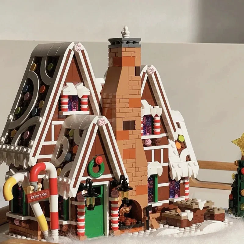 Santa Claus Gingerbread House Building Blocks