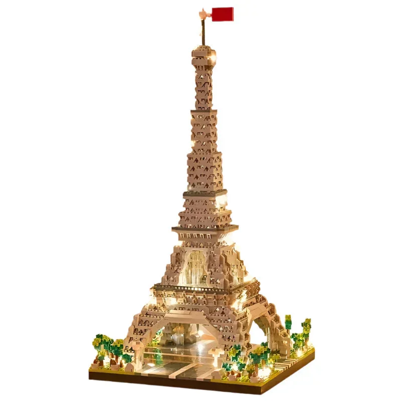 LED Eiffel Tower Micro Mini Building Blocks Set