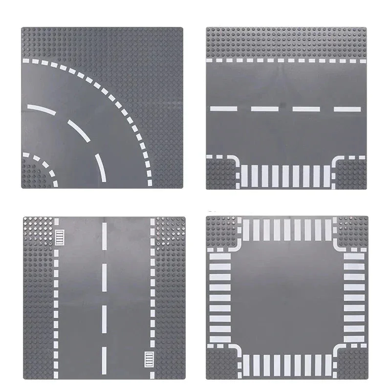 City Road Baseplate Block For Kids Diy Building
