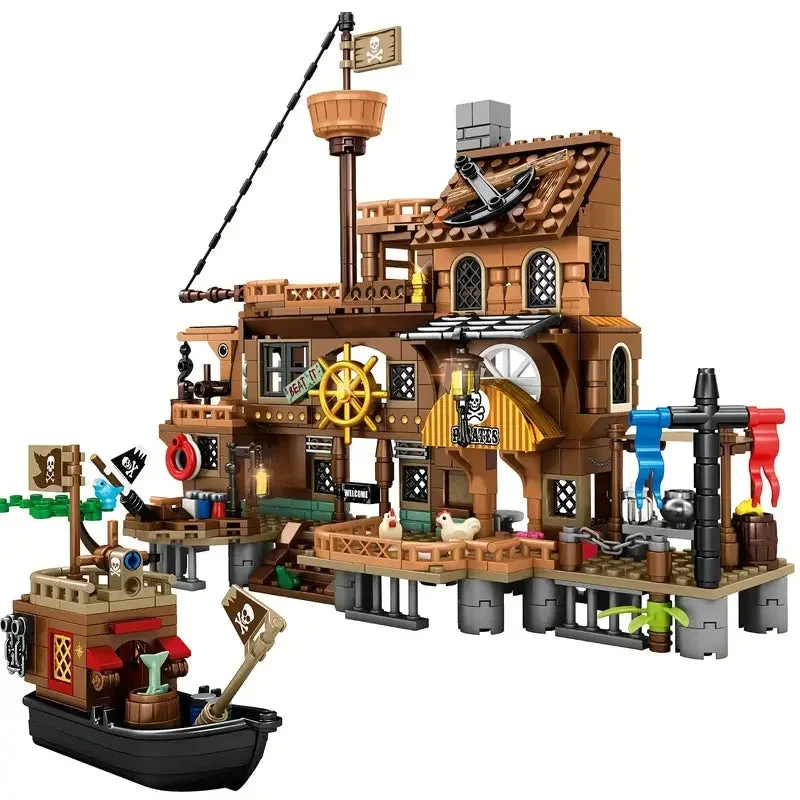 Pirate Island Fortress Building Blocks Set