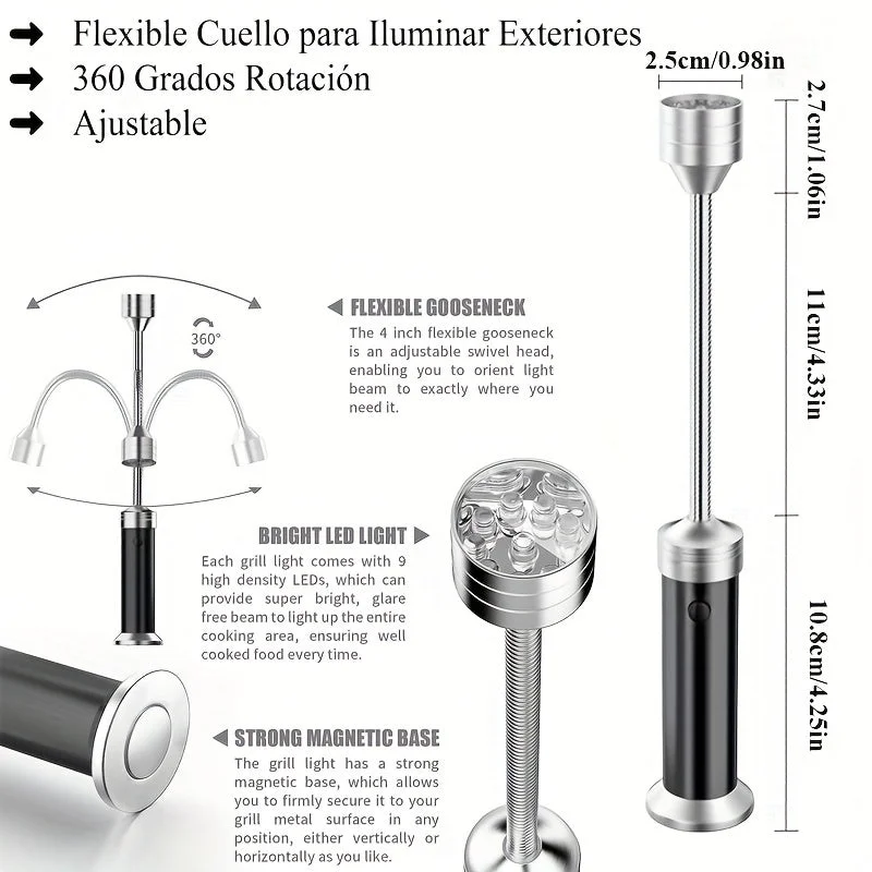 LED Grill Lights Magnetic Base BBQ Lamp