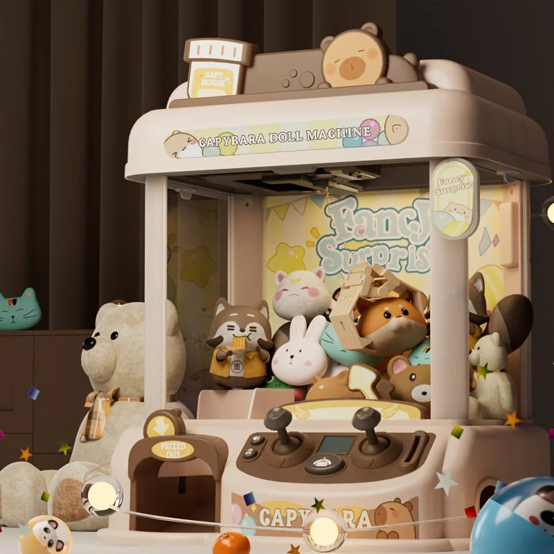 Capybara Toy Claw Machine with Plush Prizes