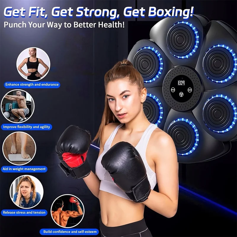 Intelligent Music Boxing Machine with Gloves