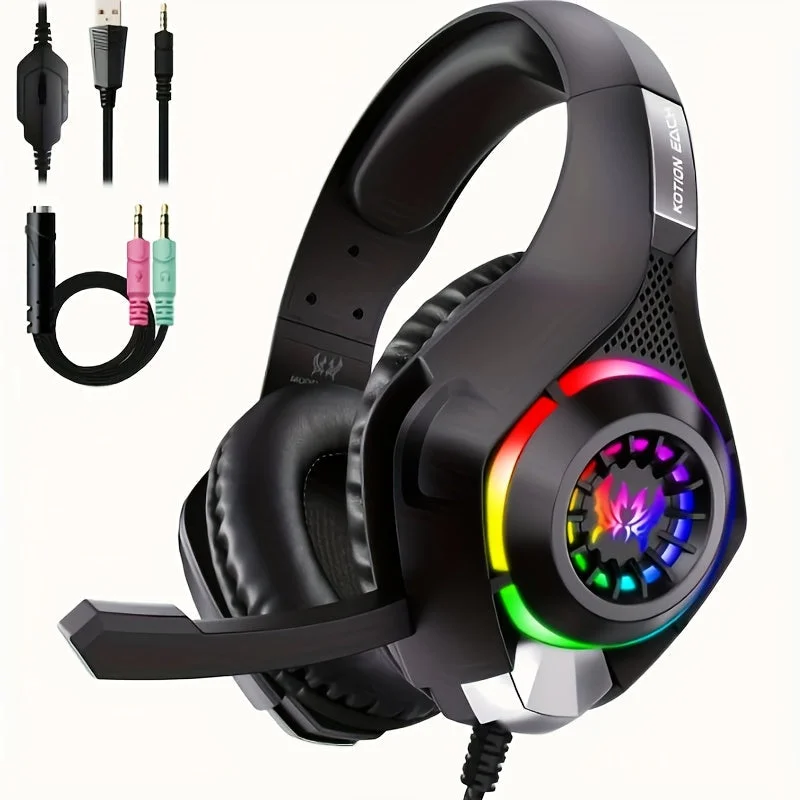 Gaming Headset PC PS4 PS5 Xbox RGB