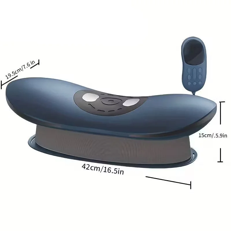 Electric Lumbar Massager with Heat & Vibration