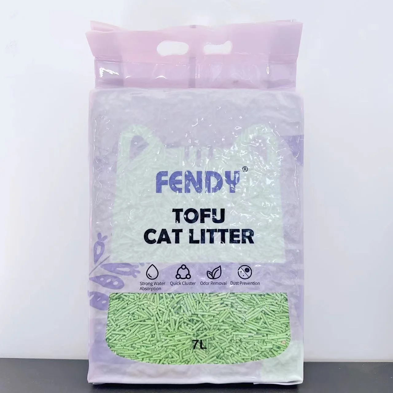 Green Tea Tofu  Clumping Cat Litter 7L-2.4KG*8