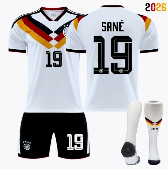 2026 FIFA World Cup Germany Home Football Jersey #Manuel Neuer #Joshua Kimmich, #Kai Havertz, #Toni Kroos, #Jamal Musiala, #Nick Woltemade, #Thomas Müller, #Florian Wirtz, #Leroy Sané Fan Version Football Jersey Children/Adult Sizes Breathable Fabric(Lero