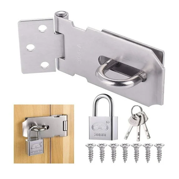 30mm Door Bolt with Latch and Keys - Heavy-Duty Security Lock for Home & Office