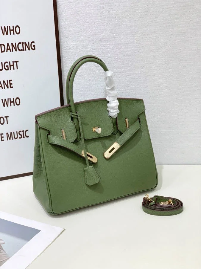 2025- Euro-american Elegant Crocodile Leather Handbag Bag - Birkin 35,olive colour ,palladium Hardware