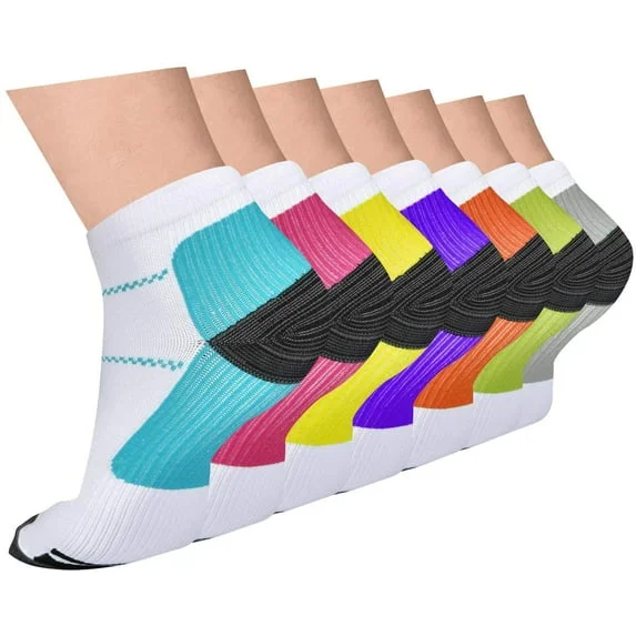 7-Color Ankle Socks Set - Vibrant Daily Wear Socks