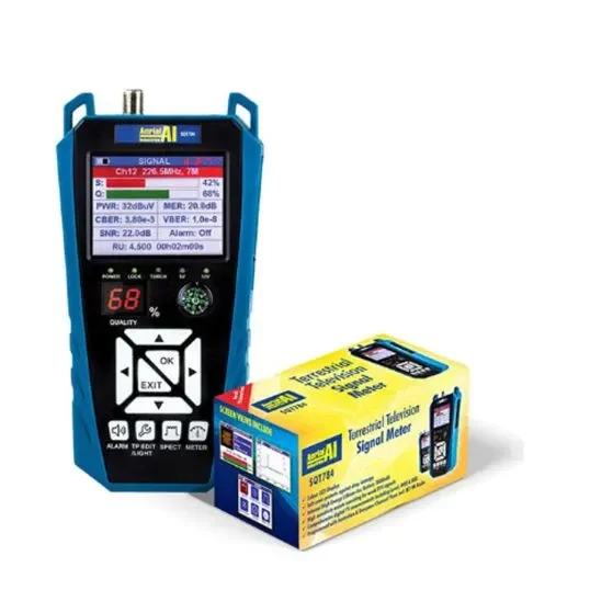 Aerial Industries Compact Handheld Shape Terrestrial TV Signal Meter Lithium-ion 1800 mAh | SQT784