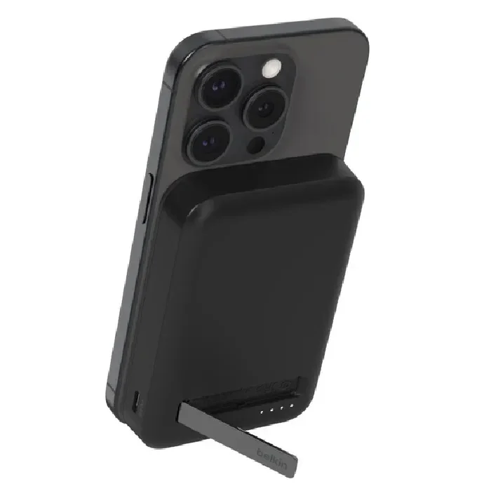 Belkin BoostCharge Pro 10k mAh Magnetic Power Bank With Qi2 + USB-C Cable (1M) - Black (BPD008BTBK),15W,2xUSB-C,Overcharge Protection,2 Years Warranty