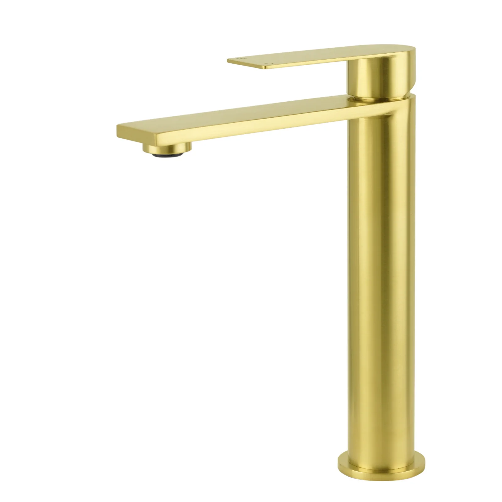 Brushed Gold Stainless Steel Tall Basin Mixer Vanity Sink Faucet Laundry Spout