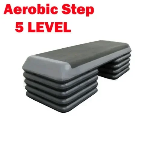 Commercial Aerobic Step – 5 Level Fitness Platform with 8 Blocks