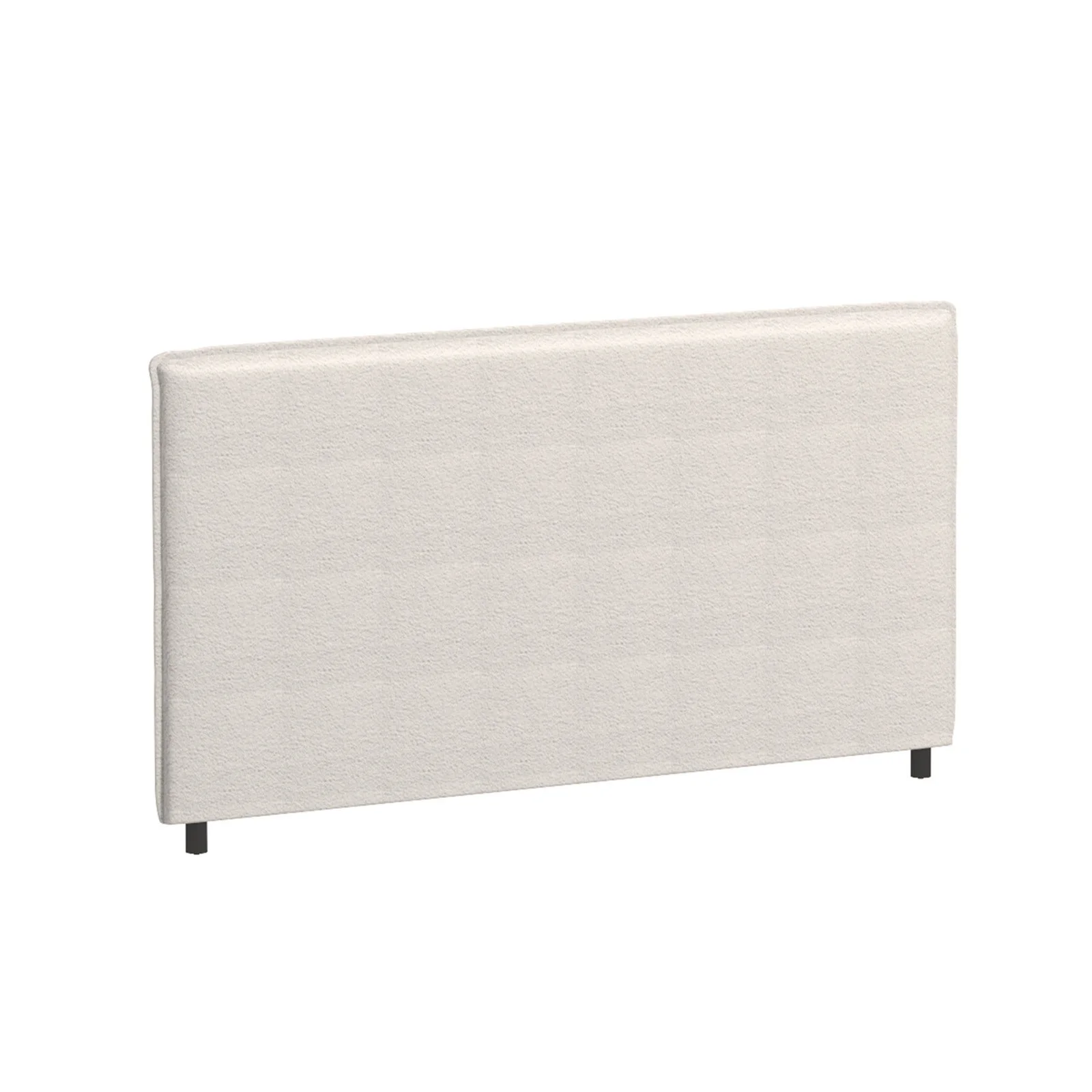 Milano Decor Gia Boucle Bedhead Headboard Upholstered Luxury Cushioned White - Queen - White
