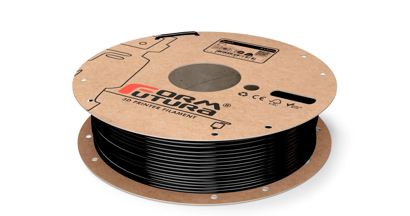 ASA Filament ApolloX 2.85mm Black 4500 gram 3D Printer Filament