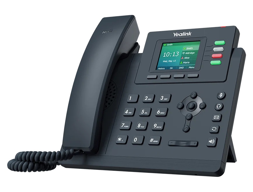Yealink T33G 4 Line IP phone, 320x240 Colour Display, Dual Gigabit Ports, PoE. No Power Adapter included
