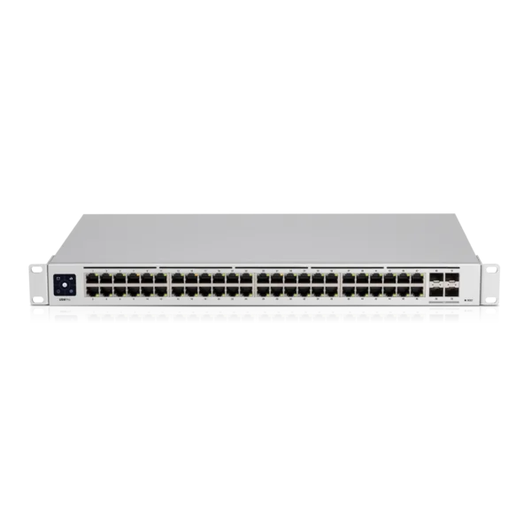 UBIQUITI UniFi 48 port Managed Gigabit Layer2 & Layer3 Switch - 48x Gigabit Ethernet Ports, 4x SFP+ Ports - Touch Display - GEN2