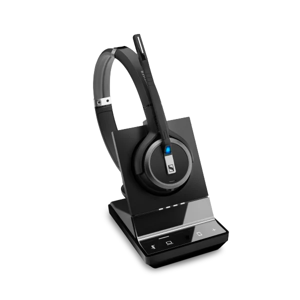 SENNHEISER | Sennheiser Impact SDW 5064 DECT Wireless Office Binaural headset w/ base station, for PC & Mobile, with BTD 800 dongle