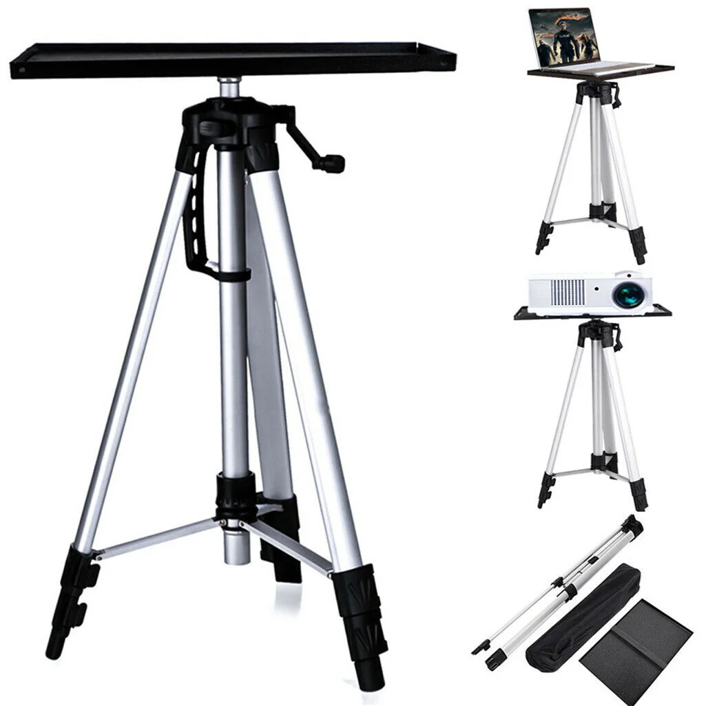 Adjustable Aluminium Laptop Projector Tripod Stand 52-140cm