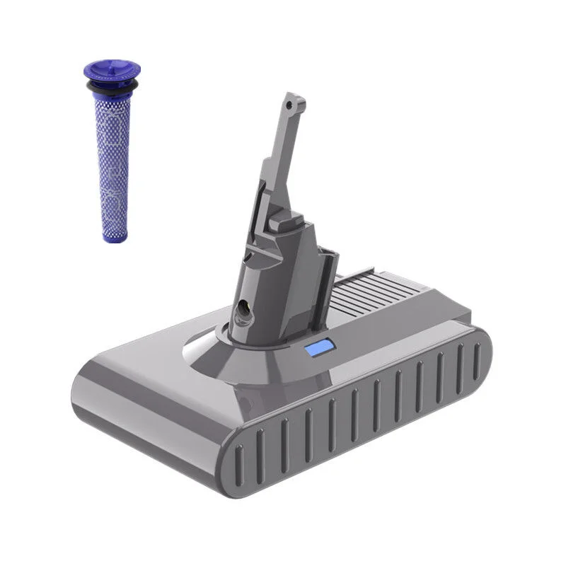 9500mAh Sony Cell Battery + Filter for Dyson V8 SV10 Vacuum Cleaner