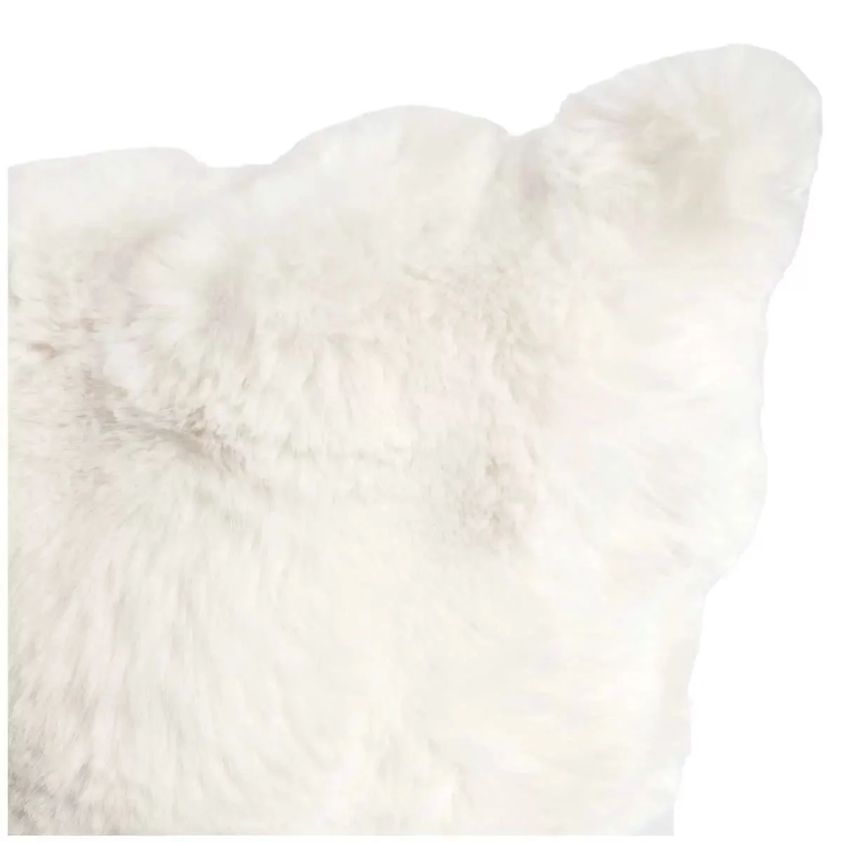 Luxe faux fur cushion 55 x 55cm ivory