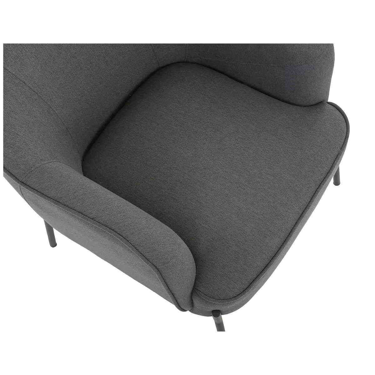 Upholstered Armchair Dark Grey