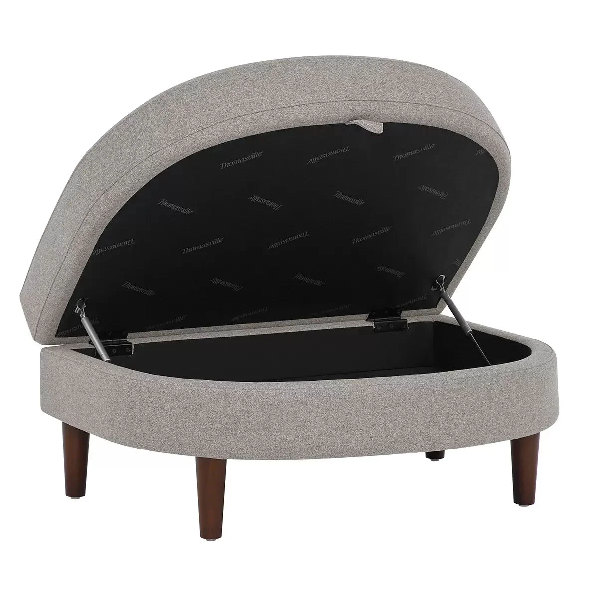 Accent Chair with Storage Ottoman