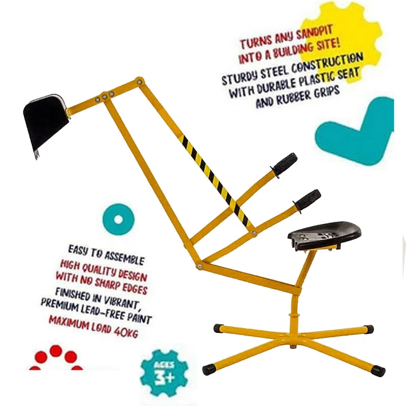 Multi Action Metal Sand Digger Backyard Sandpit Toy