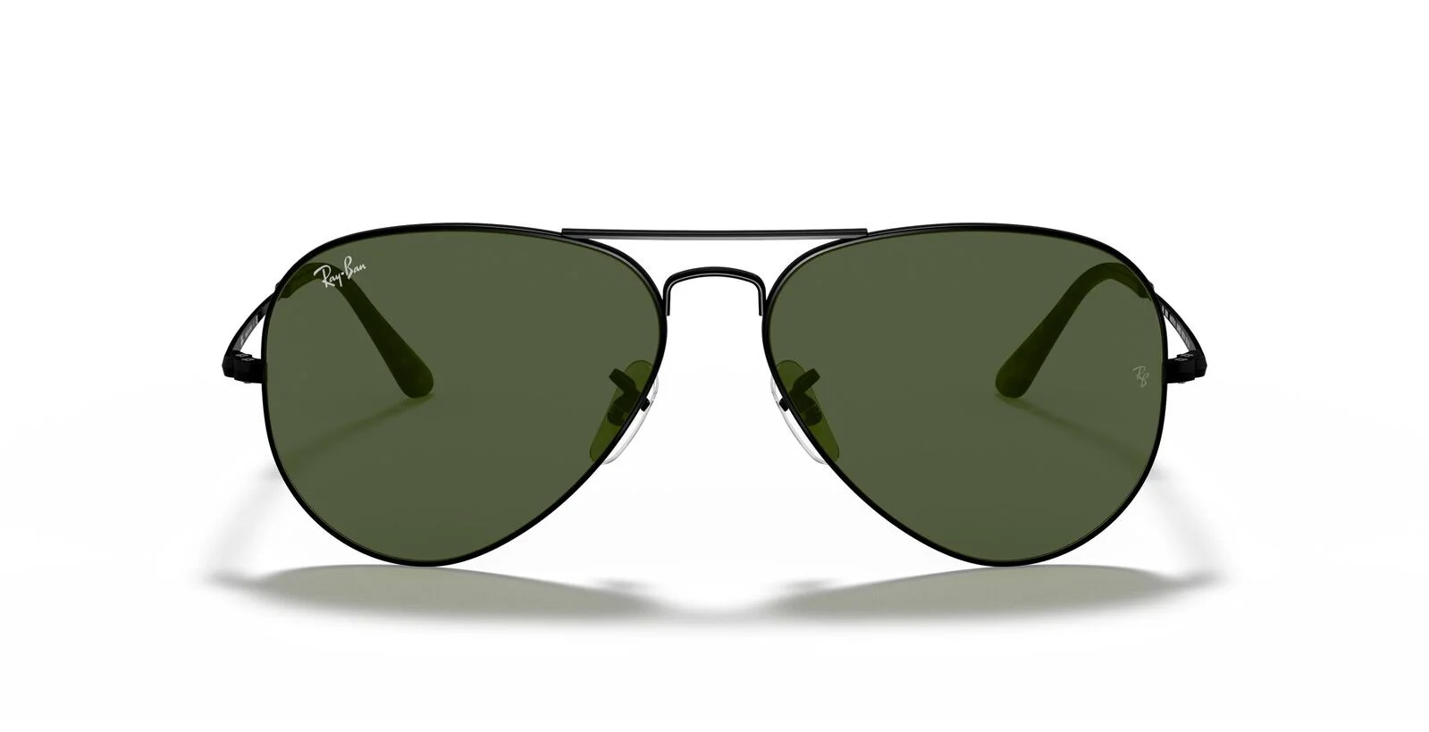 Aviator Metal II in Black and Green Sunglasses