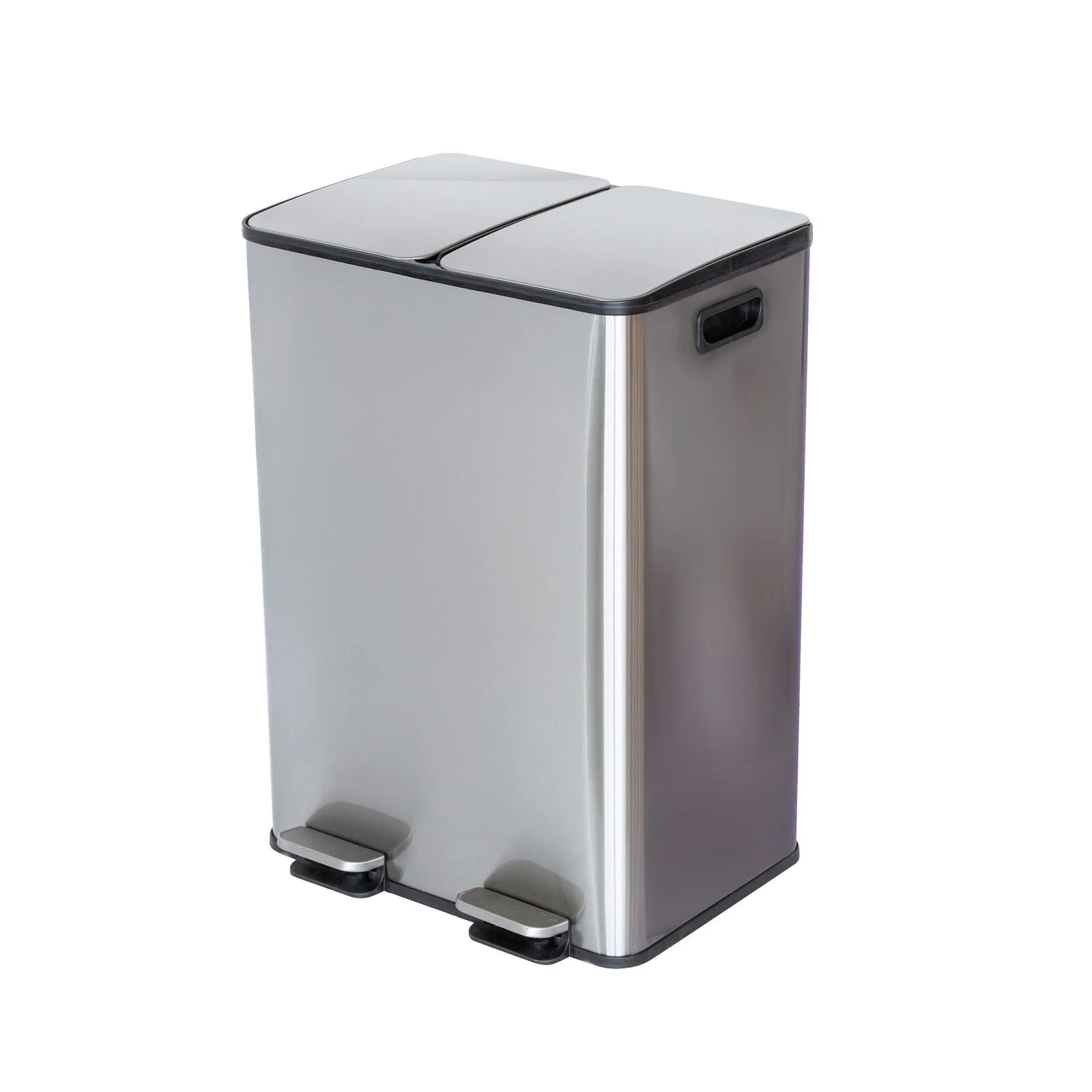 Stainless Steel Dual Compartment (30L each Section) Pedal Operation Rubbish Bin