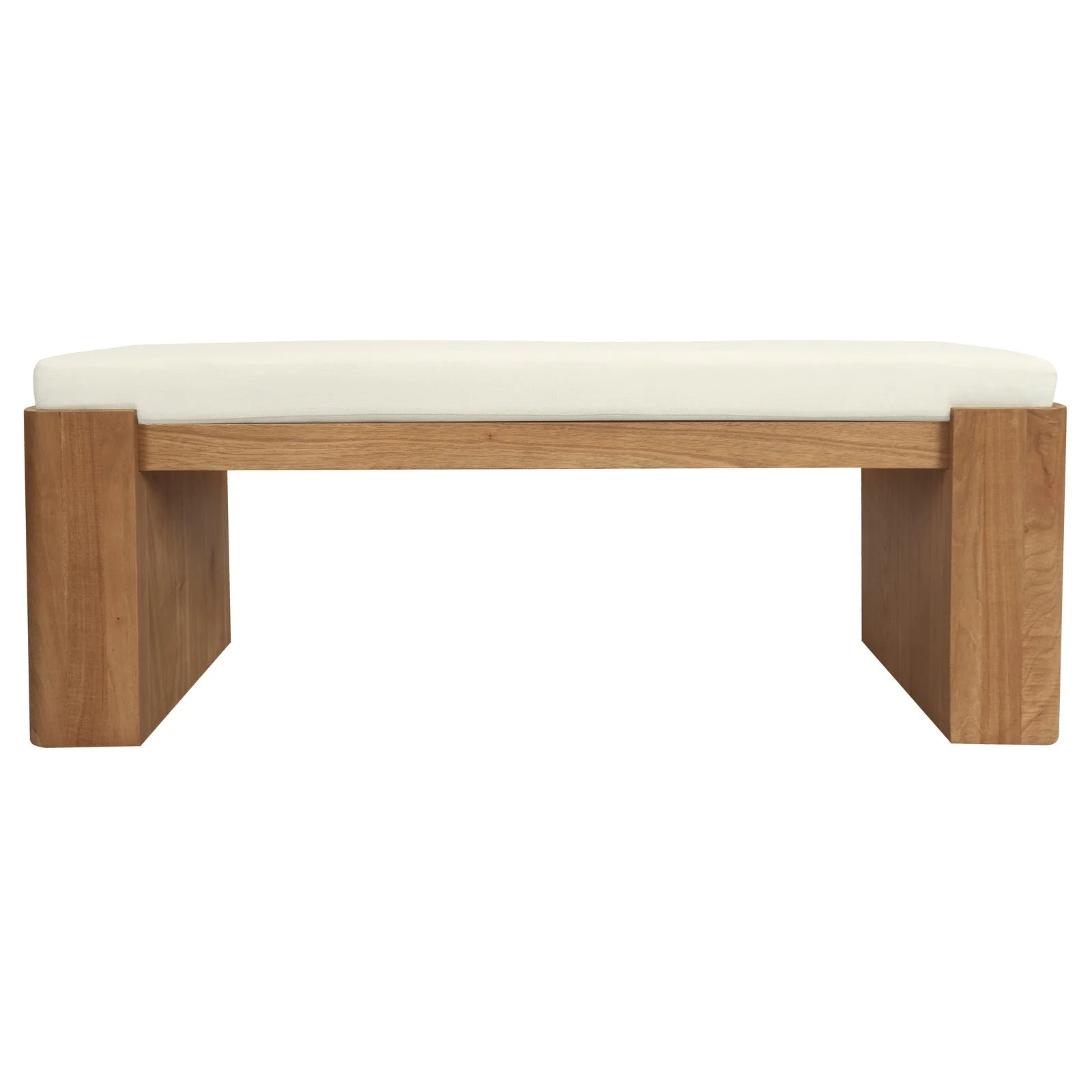 Adelle Solid Mindi Timber Bench - Small (Almond)