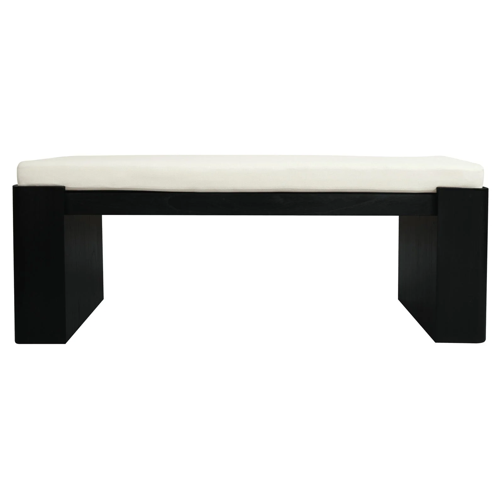 Adelle Solid Mindi Timber Bench - Small (Black)