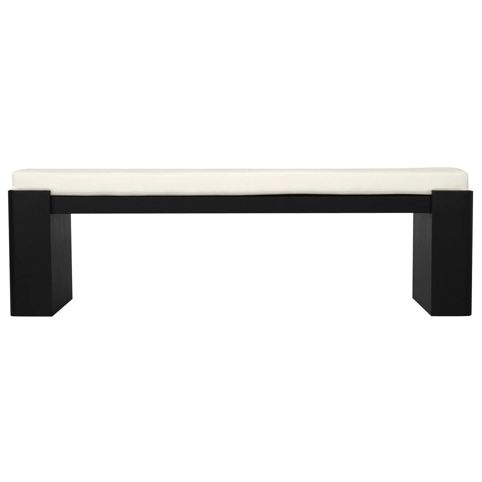 Adelle Solid Mindi Timber Bench - Large (Black)