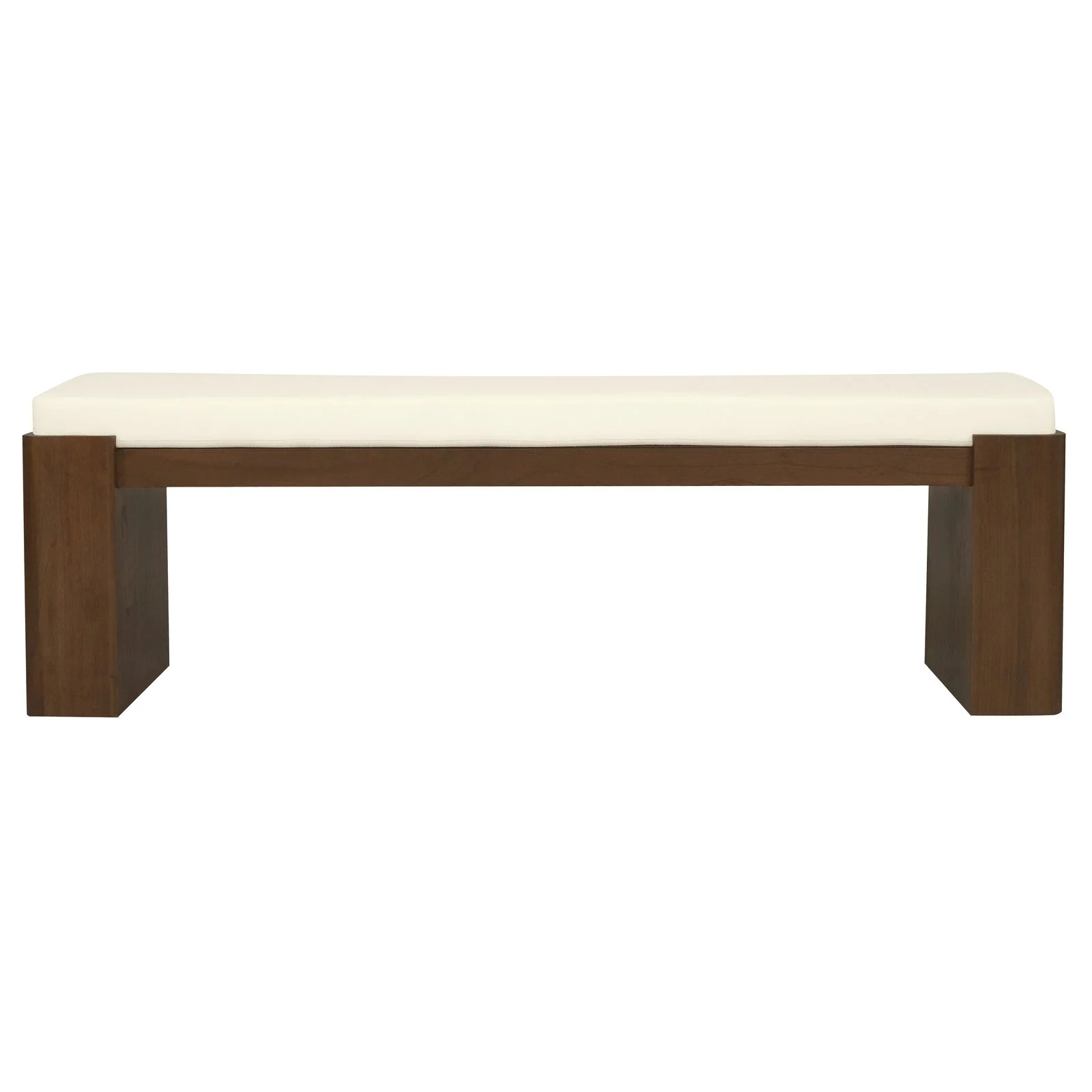 Adelle Solid Mindi Timber Bench - Large (Walnut)