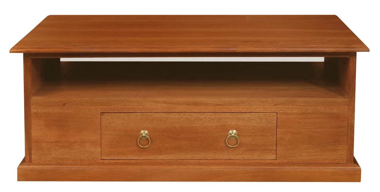 Tasmania 2 Drawer Coffee Table - Light Pecan