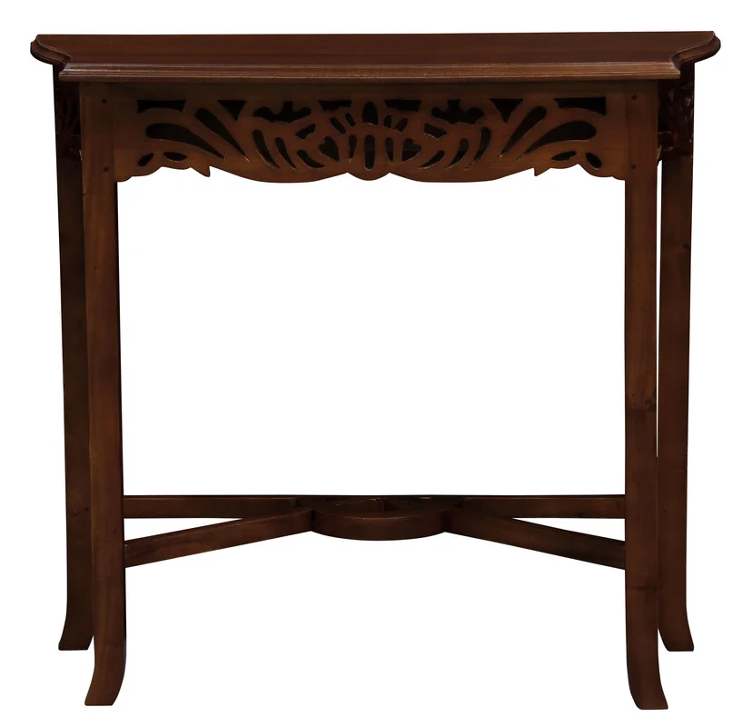 Jepara Carved Sofa Table (Mahogany)