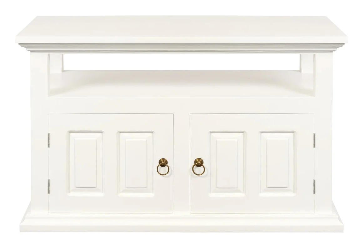 Tasmania 2 Door TV Stand (White)